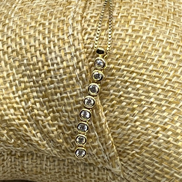 Vintage Sterling Silver & CZ Necklace - Estate Collection, Stamped 925 - Picture 14 of 17